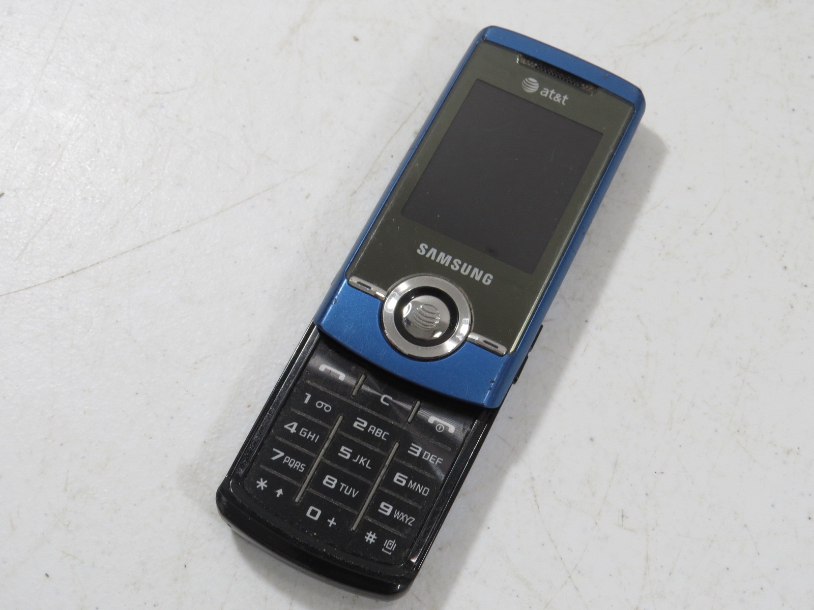 Samsung SGH-A777 GSM Blue Bluetooth 1.3MP 2.3″ Screen AT&T Slider Phone Manual
