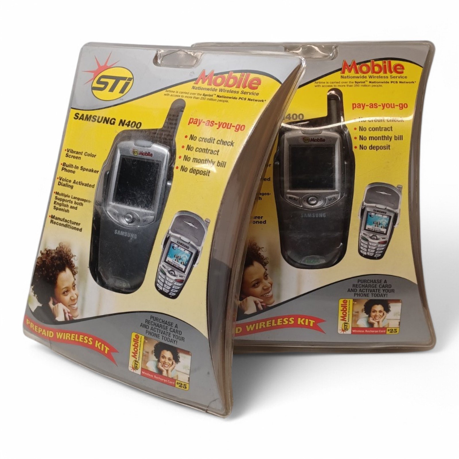 Samsung SPH-N400 Flip Phone – Vintage CDMA Tri-Mode, Color Display, Java Support