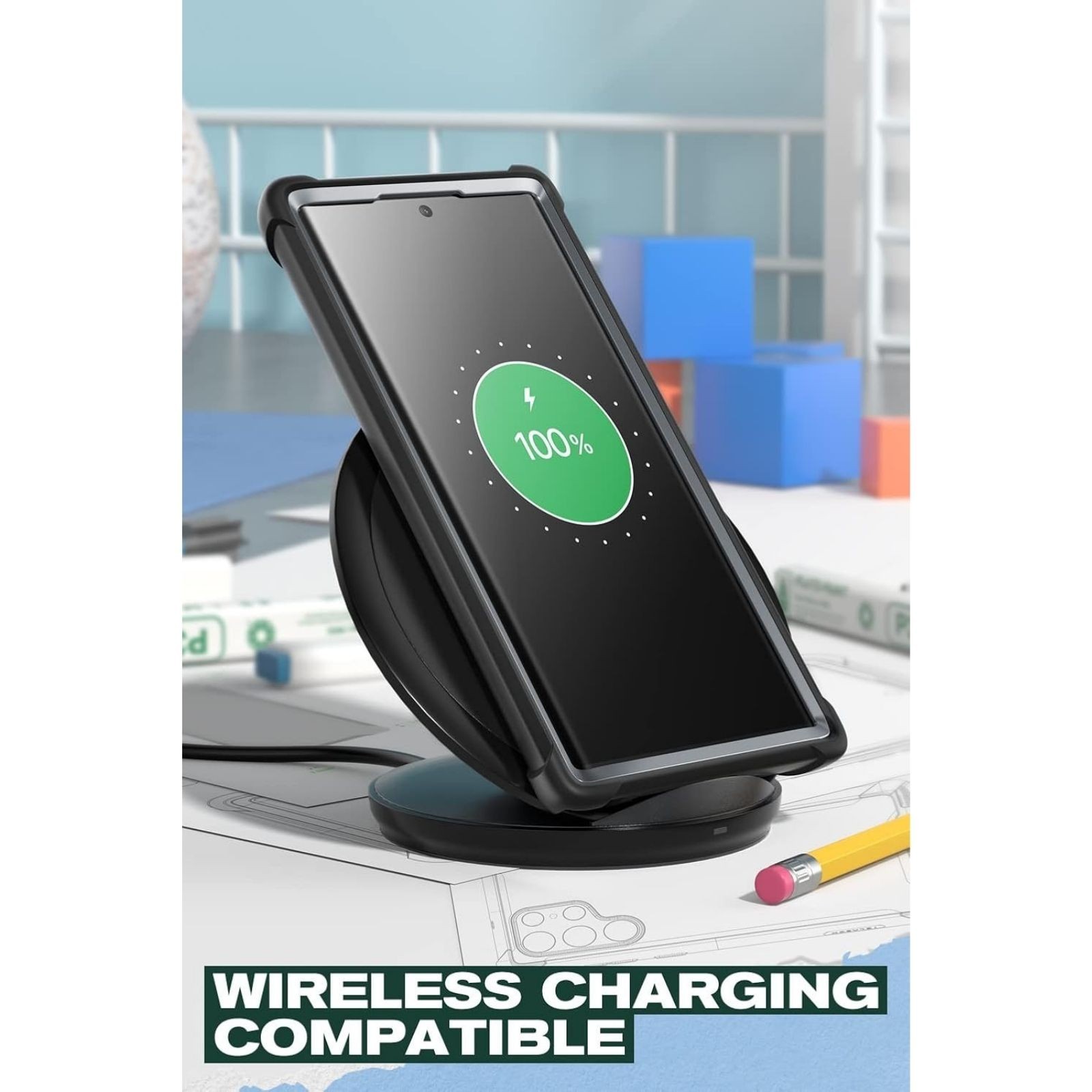 i-Blason Black Bumper Case for Samsung Galaxy S22 Ultra 5G (6.8 Inch) Transparen