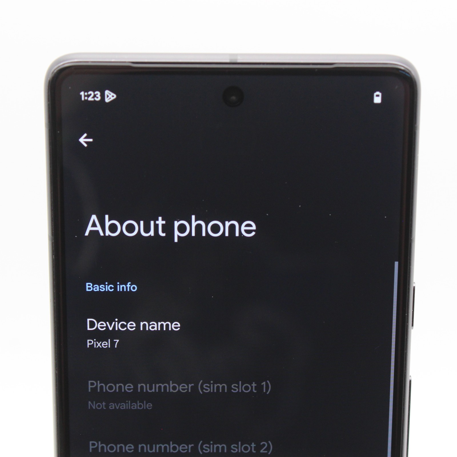 Google Pixel 7 GVU6C 128GB Good Condition | Black | SPECTRUM