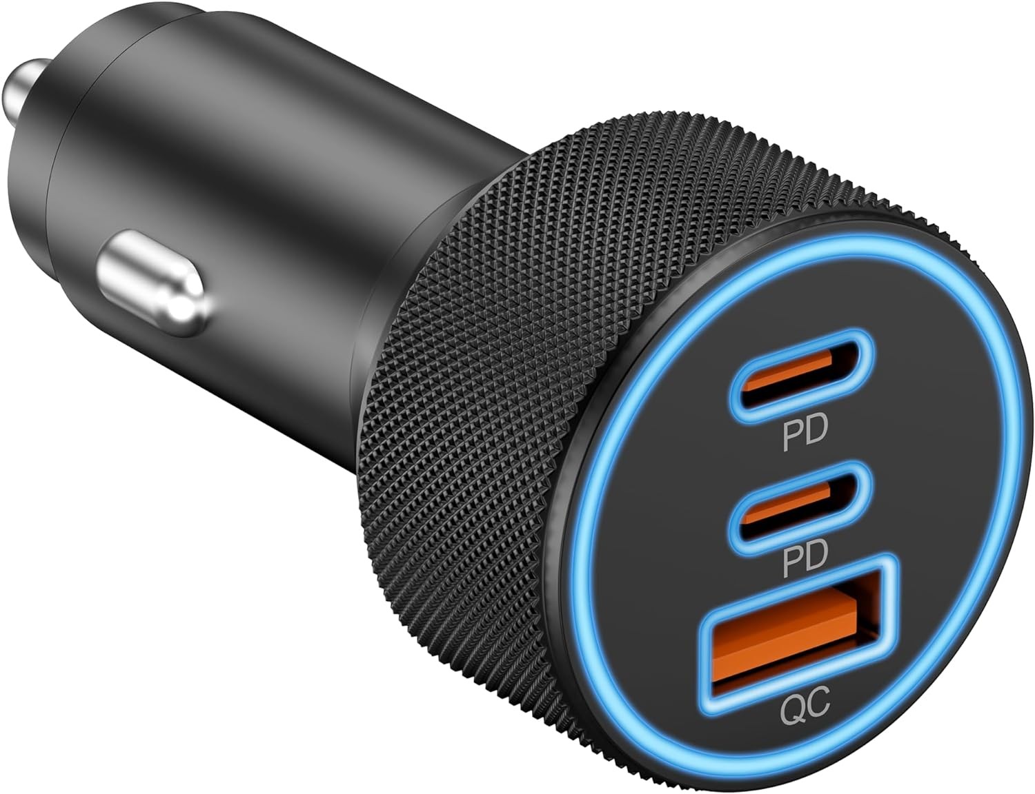 3-Port USB C Car Charger 67W Dual USB-A & USB-C Power Adapter PD/QC Fast Charge