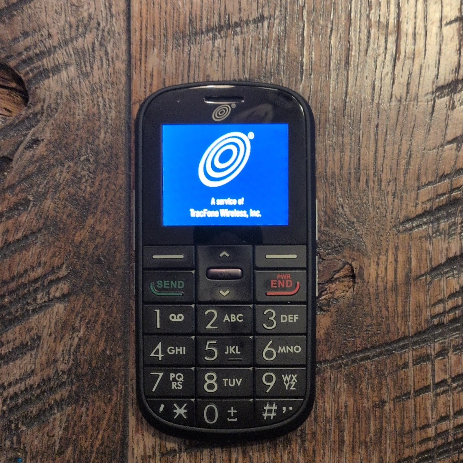 Alcatel Bar Cell Phone Black TracFone Wireless Easy to Use Large Buttons