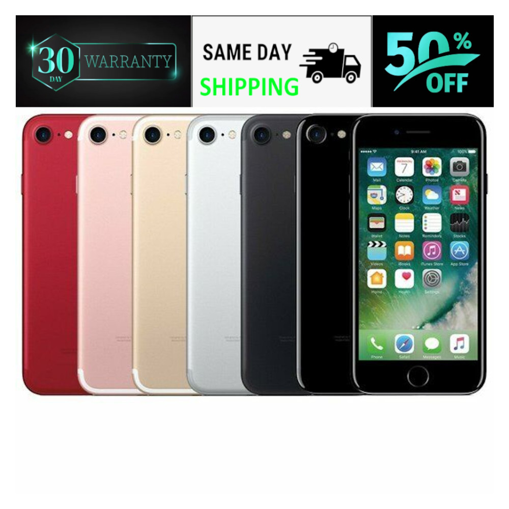 Apple iPhone 7 Unlocked -32GB 128GB- Verizon Black/Rose Gold/Silver Att Tmobile