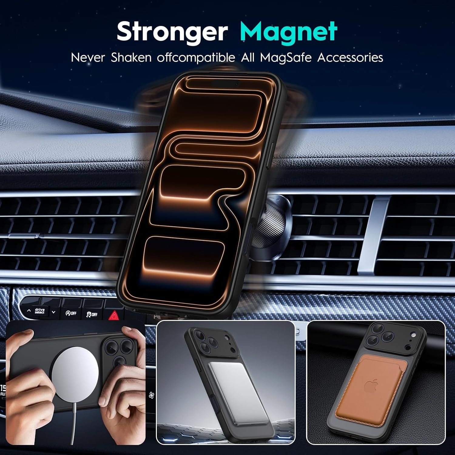 iPhone 17 Pro Max Case, Upgraded Full Camera Protection, Military-Grade Drop Sho