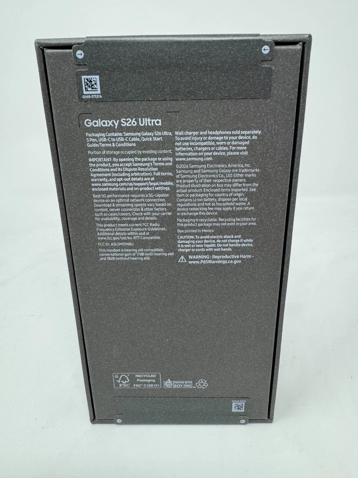 New Sealed Unlocked Samsung Galaxy S26 Ultra 6.9″ 1TB Sky Blue + Bonuses