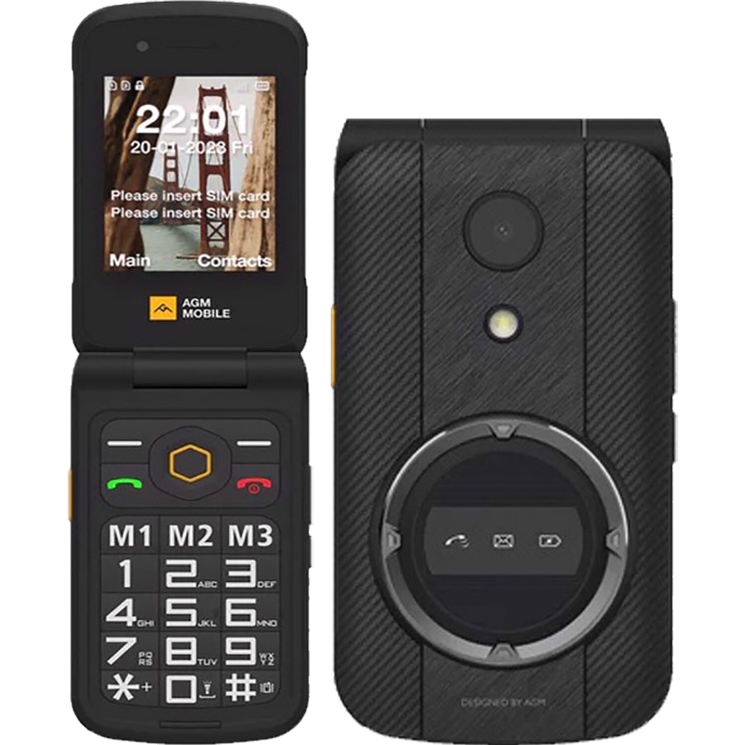 AGM M8 4G Black 128MB + 64MB Dual-Sim Factory Unlocked GSM NEW