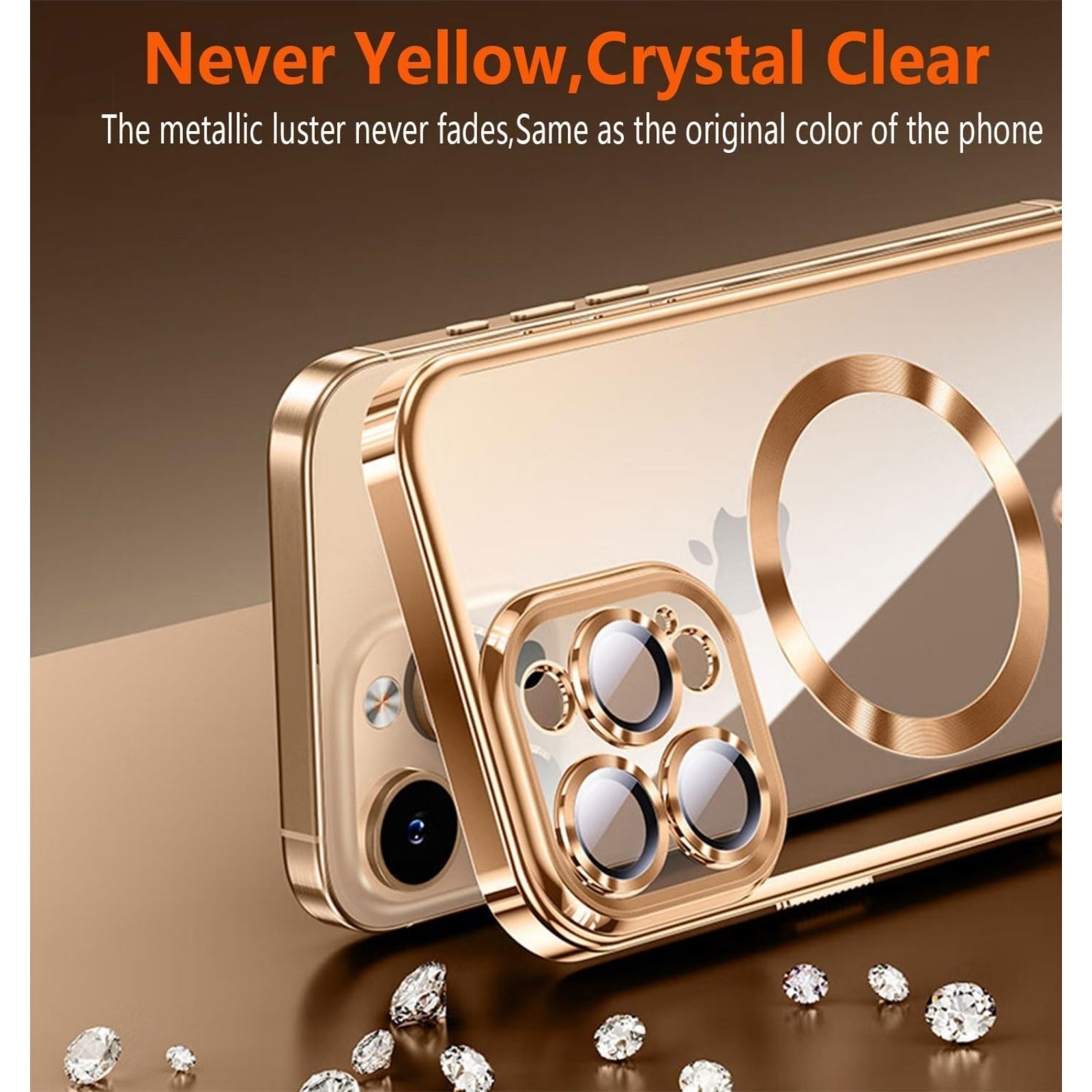 For iPhone 16 Pro Max Case with Shockproof Protection and Anti-Yellowing cover
