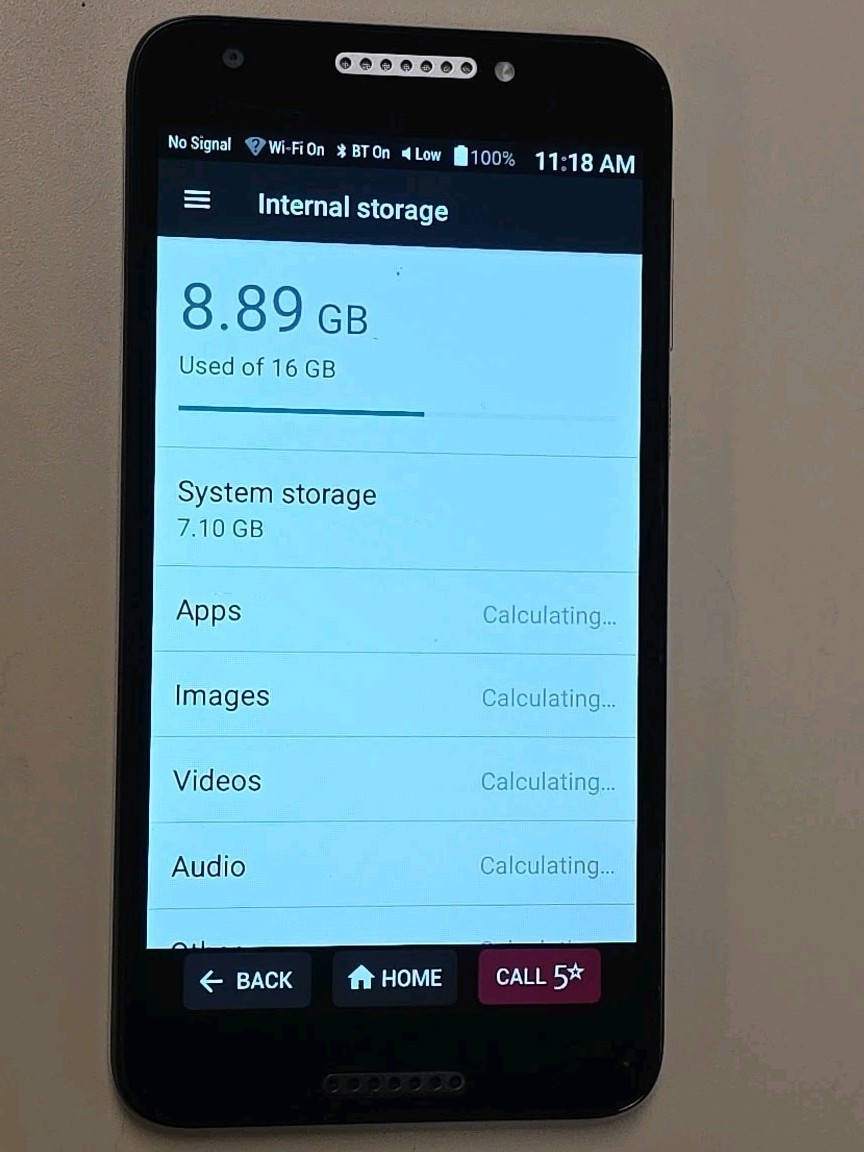 Jitterbug Smart 2 GreatCall Smartphone for Seniors 16 GB Black Tested & Working