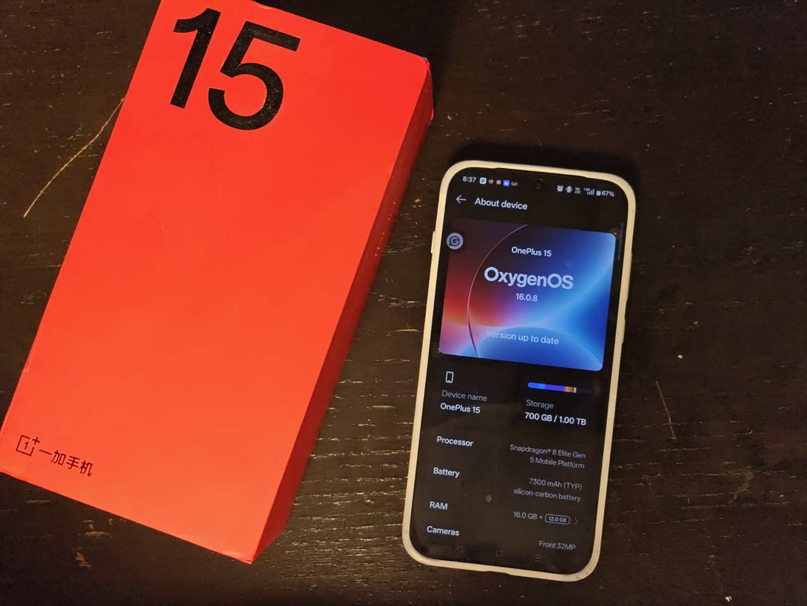 OnePlus 15 5G 1TB China Model Factory Unlocked Sand