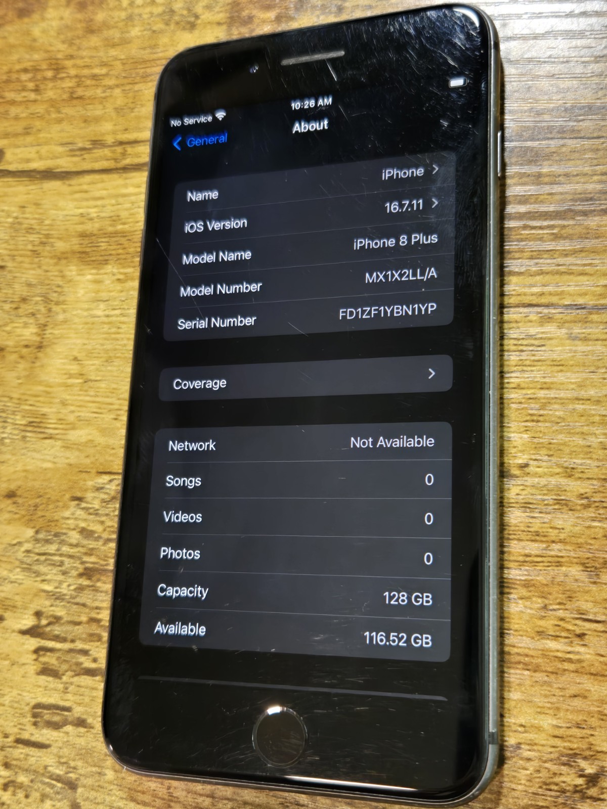 Apple iPhone 8 Plus – 128 GB – Space Gray (Unlocked) Battery 🔋 81% Health
