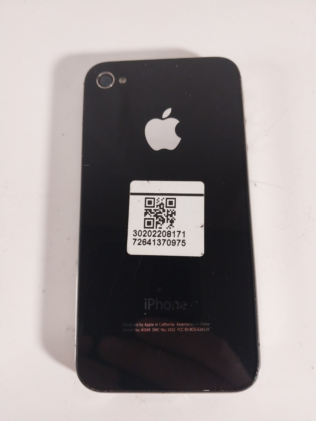 Apple iPhone 4 Model A1349 Unknown Carrier Black Cracked Screen