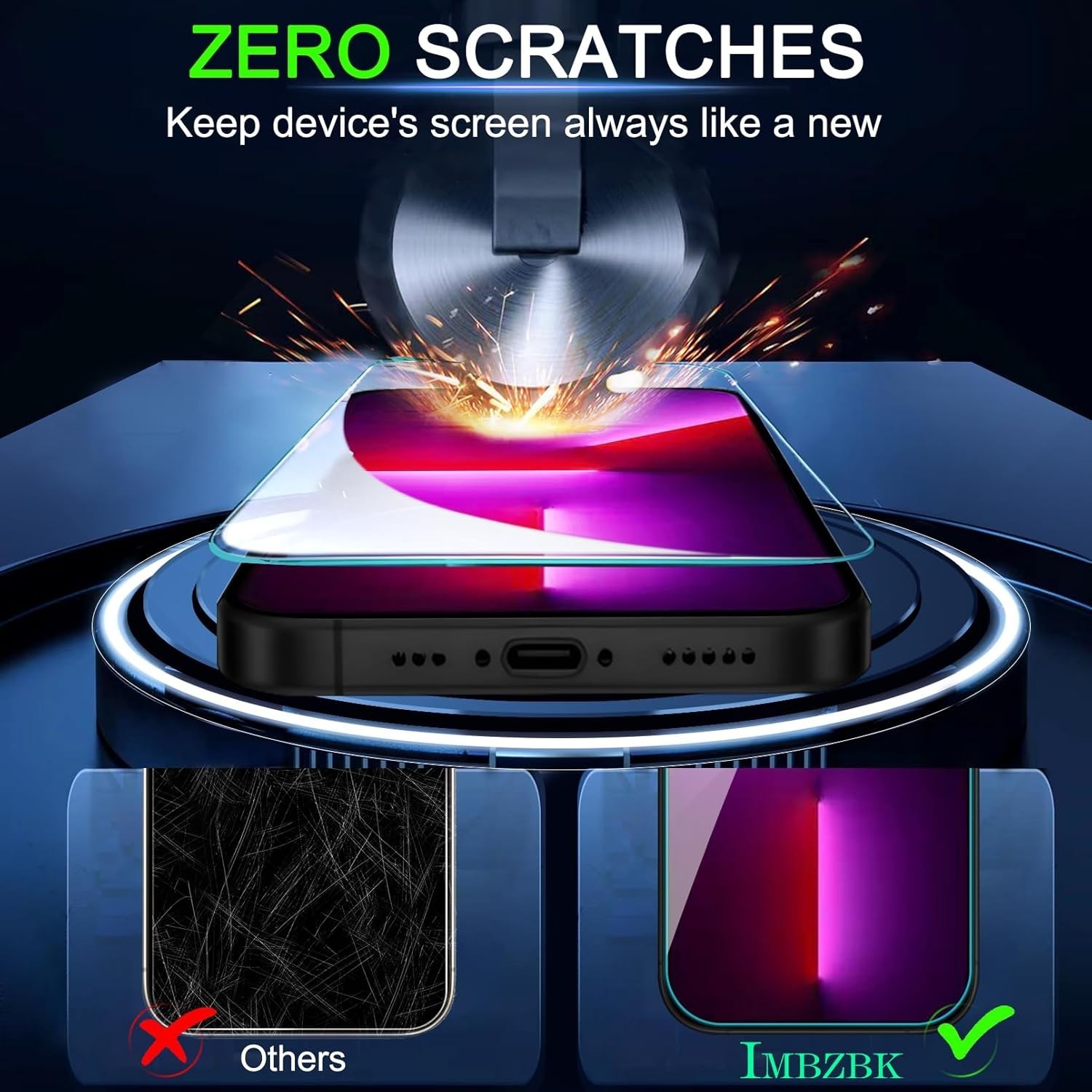 4 in 1 Protector de Pantalla Privacidad Vidrio Templado para iPhone 13 Pro