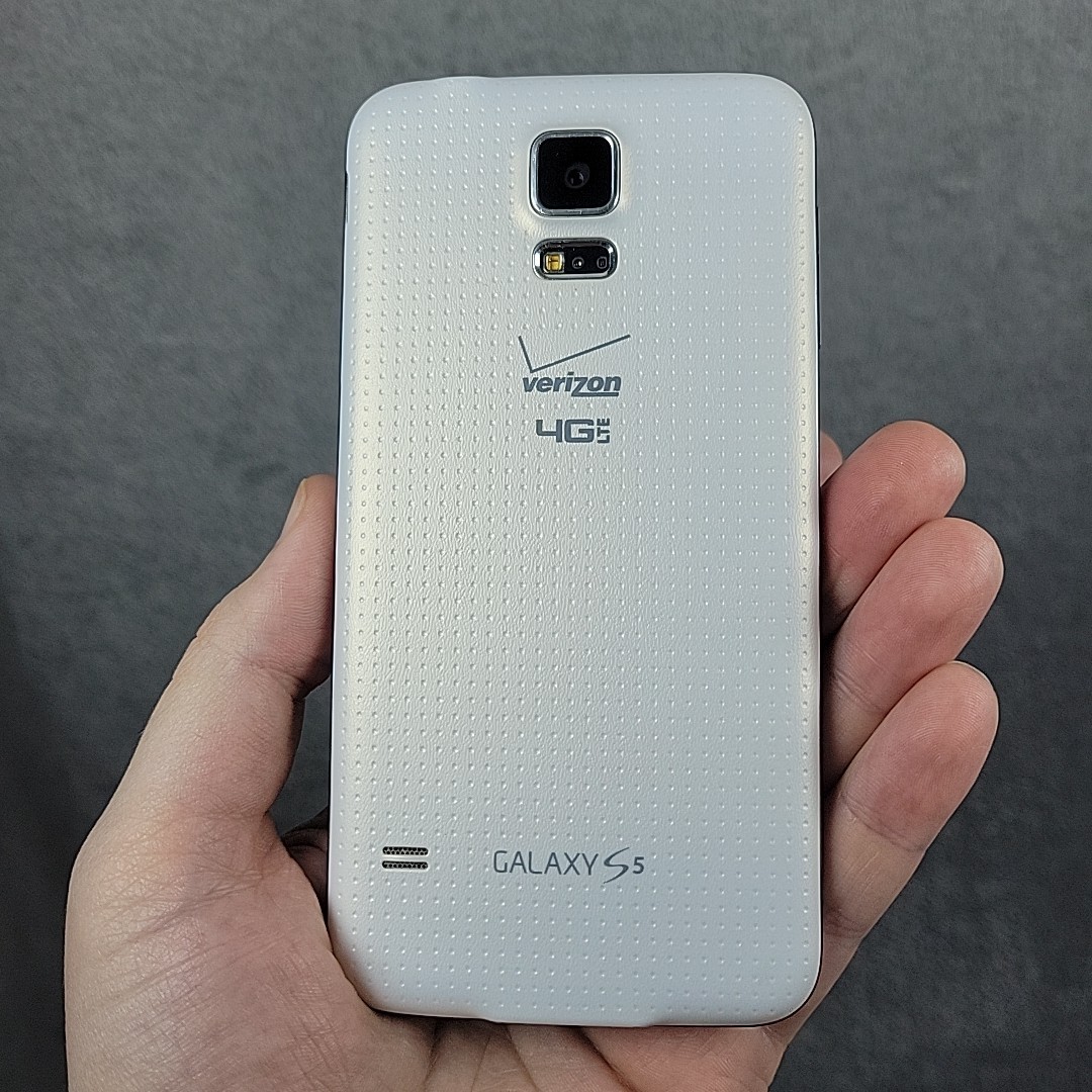 Samsung Galaxy S5 SM-G900V White 16GB Verizon Smartphone Tested READ