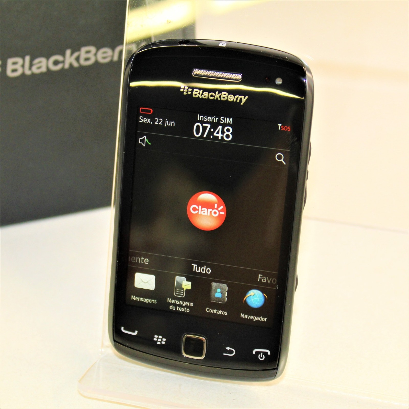 Blackberry Curve 9380 (Claro) Smartphone QWERTY 3G WiFi – Black, 512MB