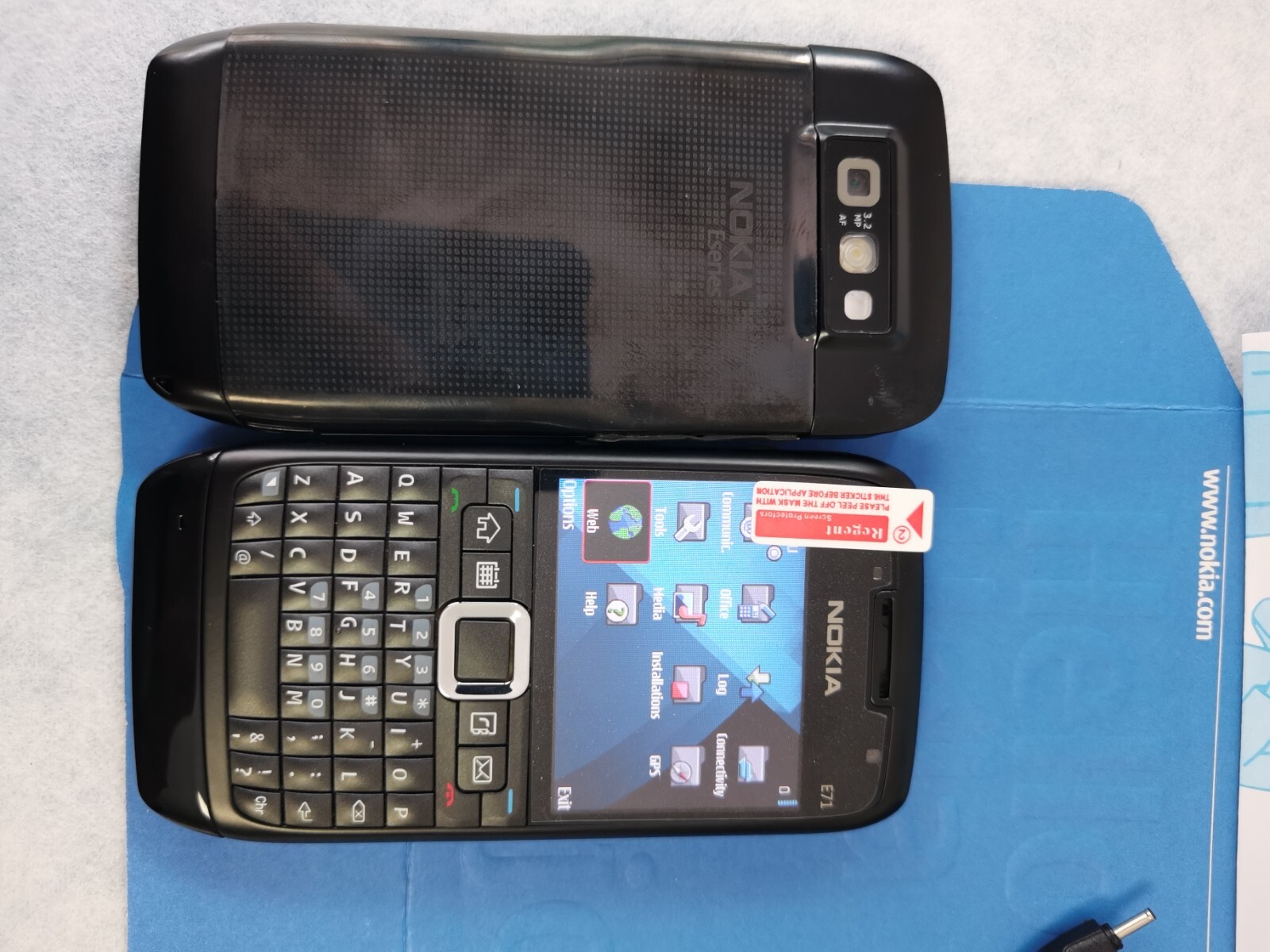 Original Unlocked Nokia E71 QWERTY Keypad Phone Mobile Phone Black Sliver Brown