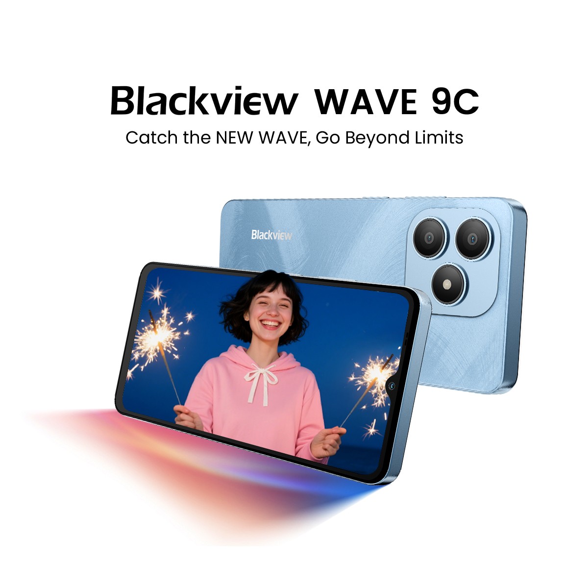 Blackview WAVE 9C Smartphone 12GB+128GB 6.56″ Android 15 5000mAh 13MP + 32GB TF