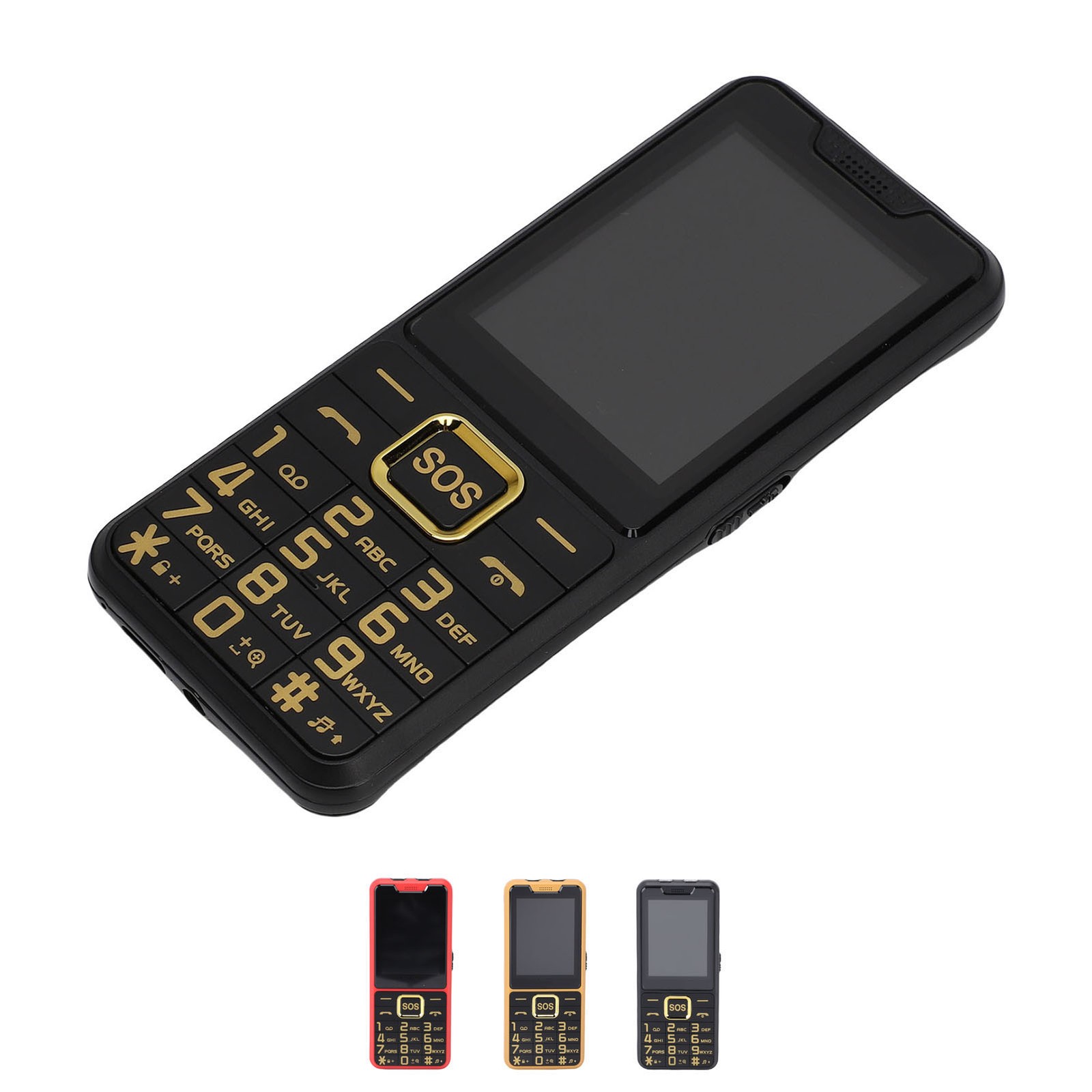 Big Key Phone Ultra Thin 2.6in 2 Flashlight BT 0.3MP Camera Voice Announcement