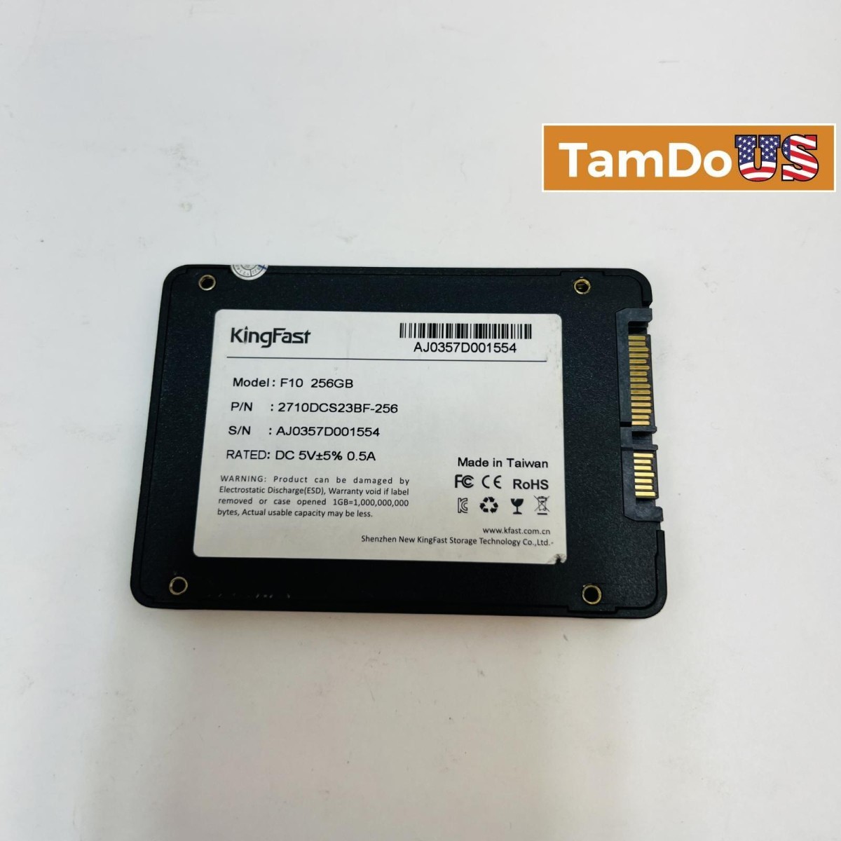 KingFast F10 256GB 2.5″ SATA III Internal Solid State Drive 2710DCS23BF-256
