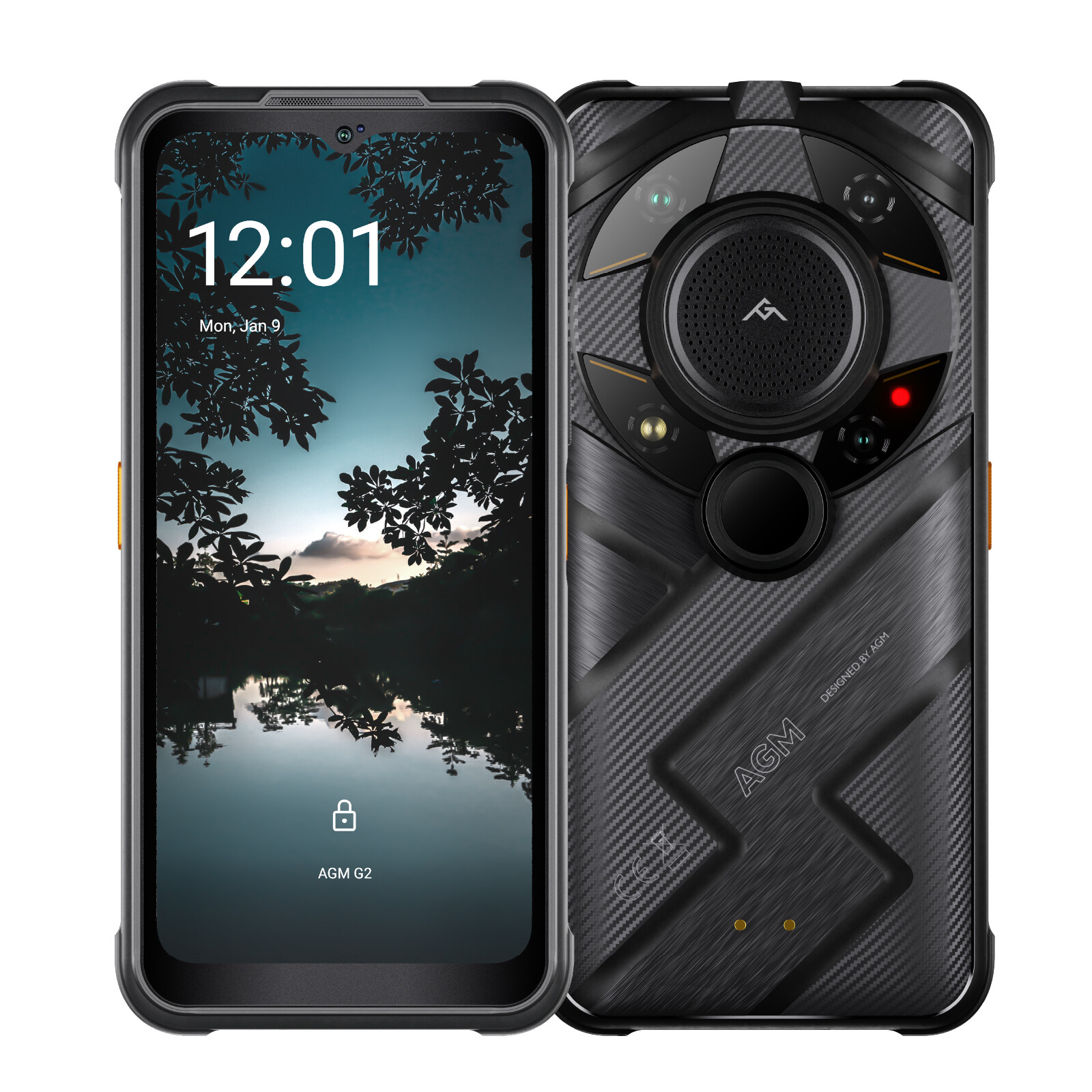 AGM G2 Guardian Rugged Smartphone 12GB+256GB Autofocus Thermal Monocular 500m/yd