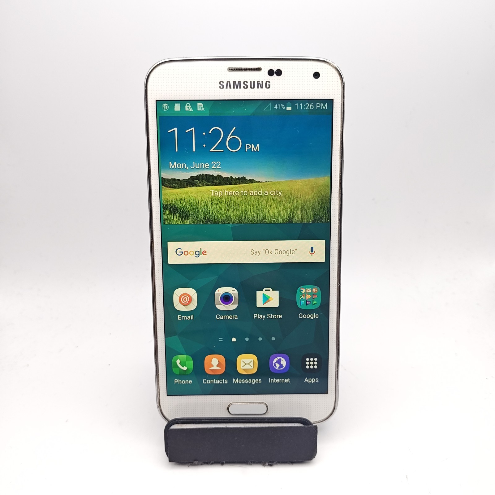 Samsung Galaxy S5 G900P Smartphone (Sprint) – 16GB White – READ DESC #3829