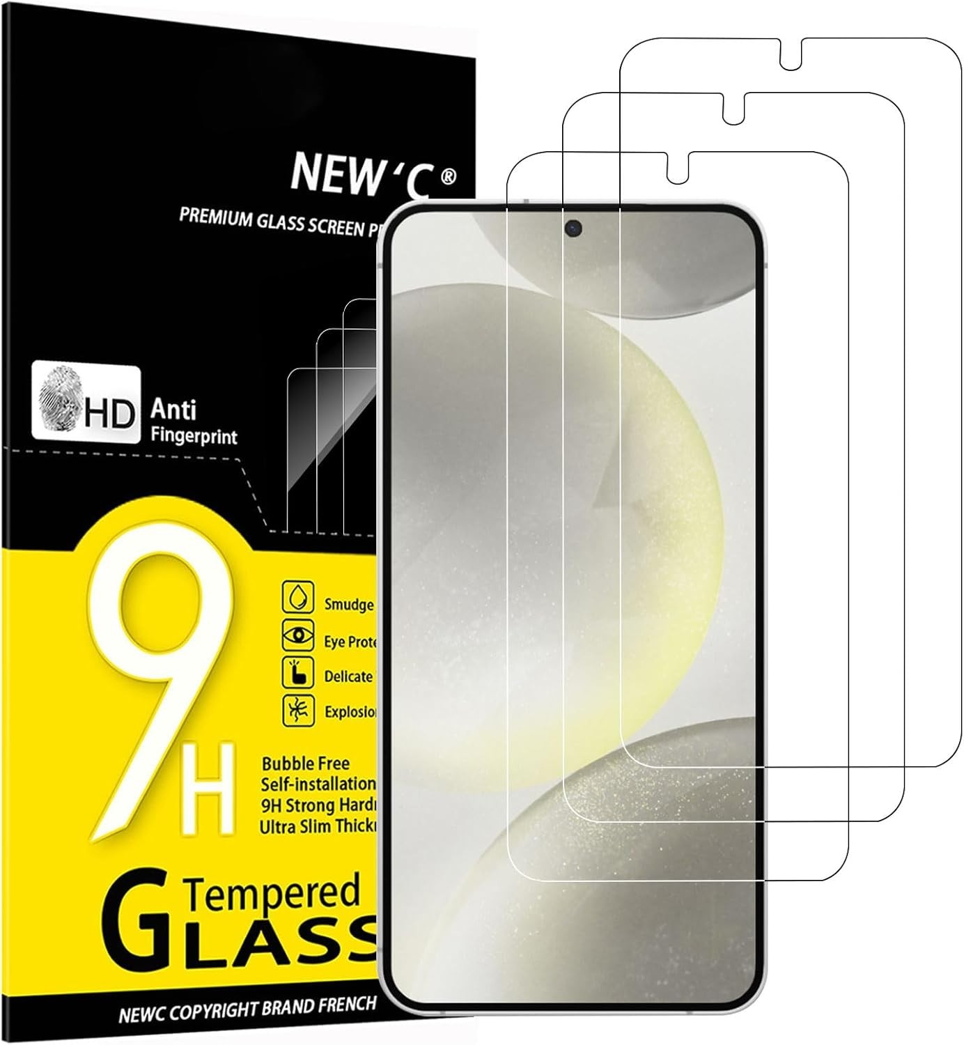 For Samsung Galaxy S25 Ultra Screen Protector Tempered Glass Bubble Free 3Pack