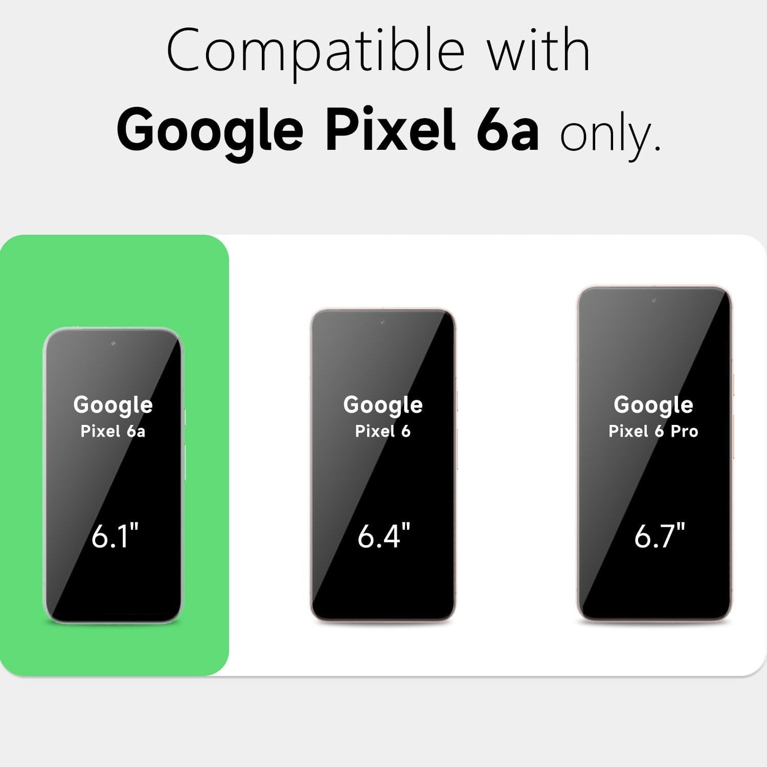 Google Pixel 6A Phone Case Silicone, Minimalist Ultra Thin Slim Soft Rubber Gel