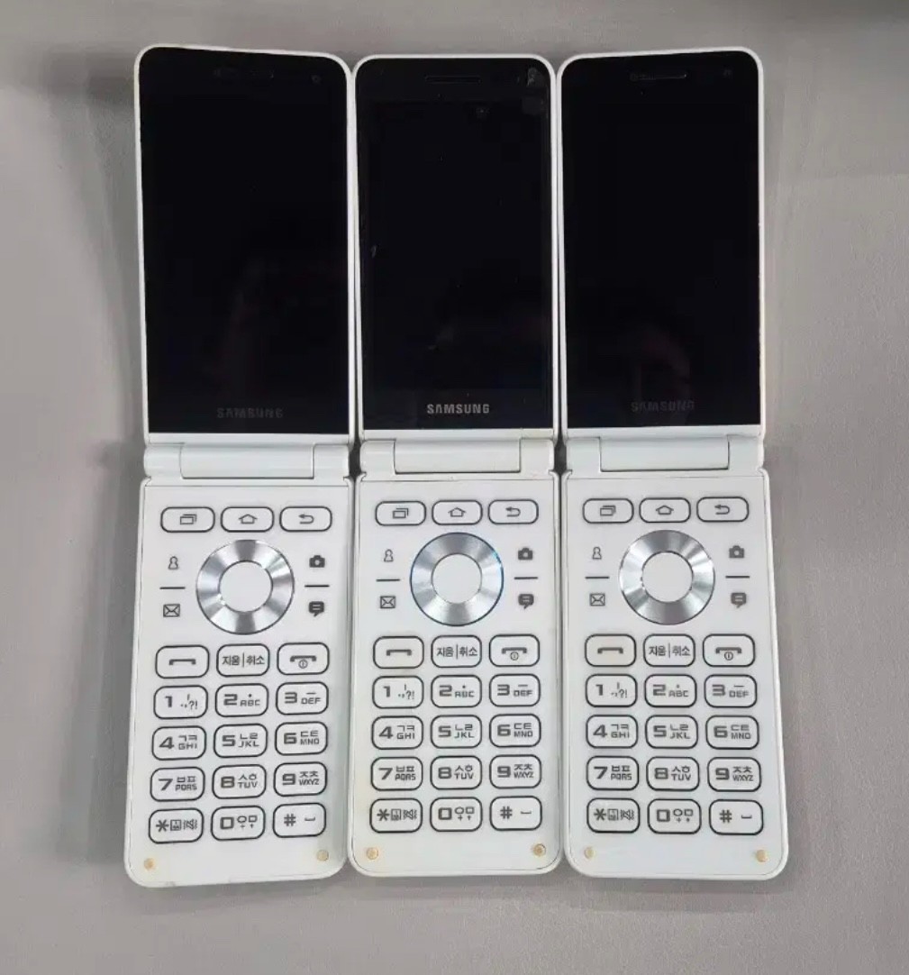 Samsung Galaxy Folder 2 SM-G160N 32GB Unlocked LTE Flip Phone Black White Red A+