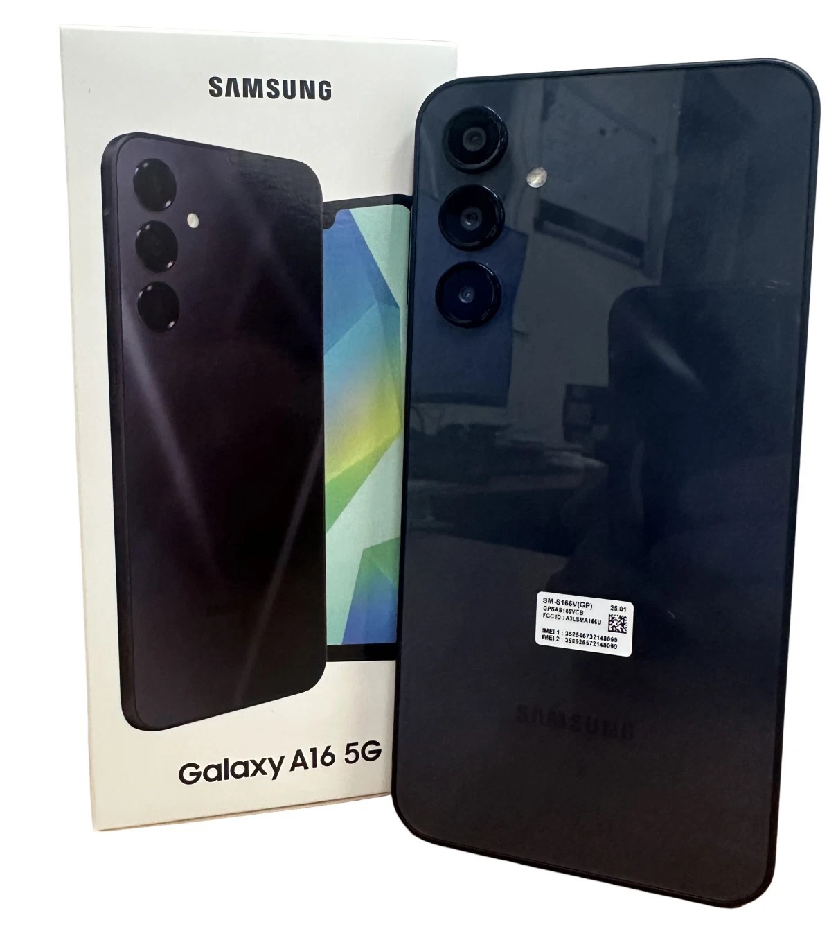 New Samsung Galaxy A16 5G 128GB SM-S166V Factory Unlocked 6.7″ 12MP Blue Black