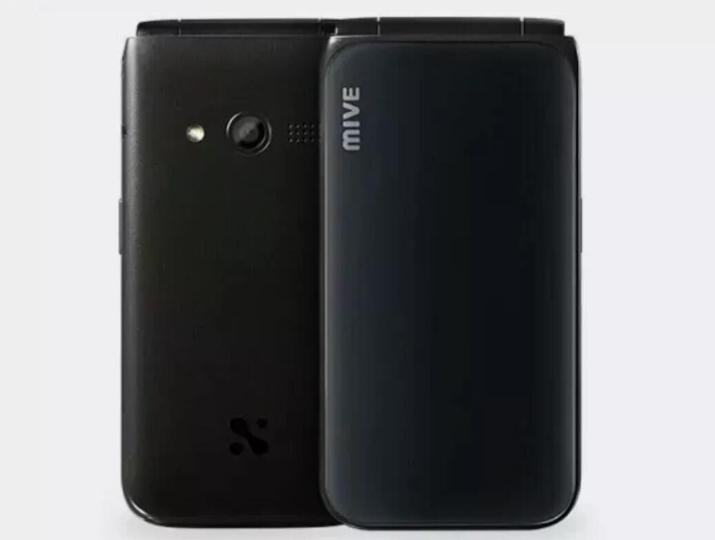 WIFI ALT MIVE Style Folder 32GB AT-M120 4G LTE Android Phone Black/White
