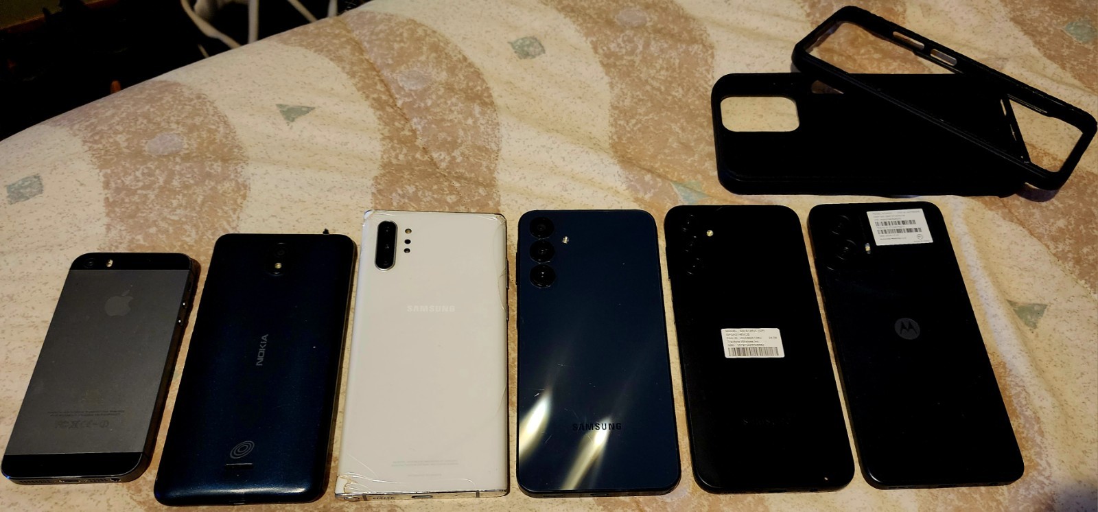 Samsung Galaxy Note10+ 5G, A15 5G & A16 5G, Moto Power 5G, Nokia C100, iPhone 5s