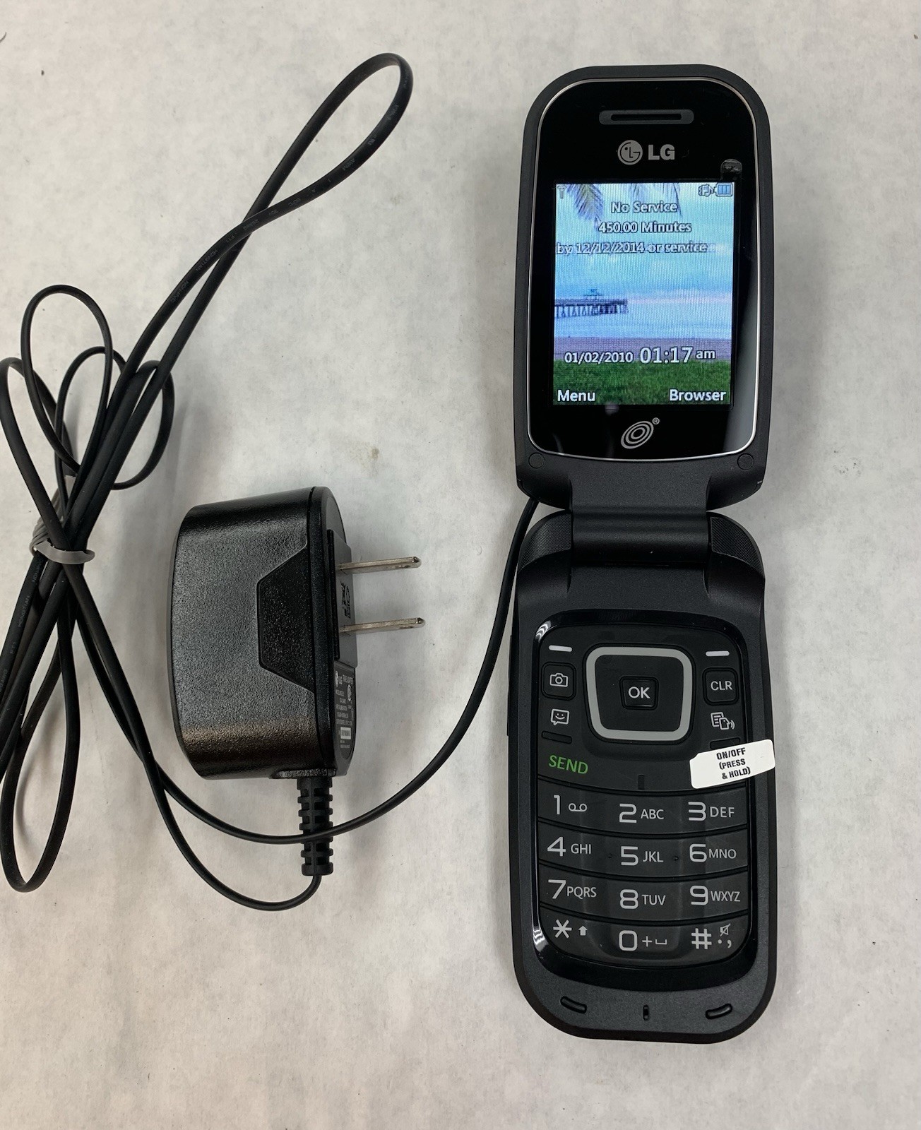 LG 440G – 440GB – Black (TracFone) Cellphone New Without Box