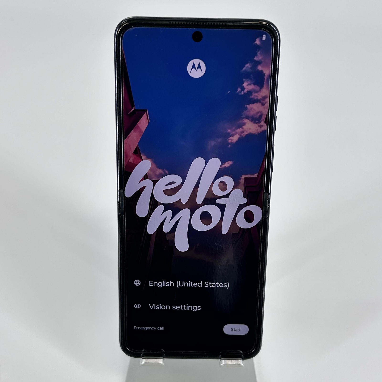 Motorola Razr (2025) Gibraltar Sea 256GB – T-Mobile – Back Glass Cracked