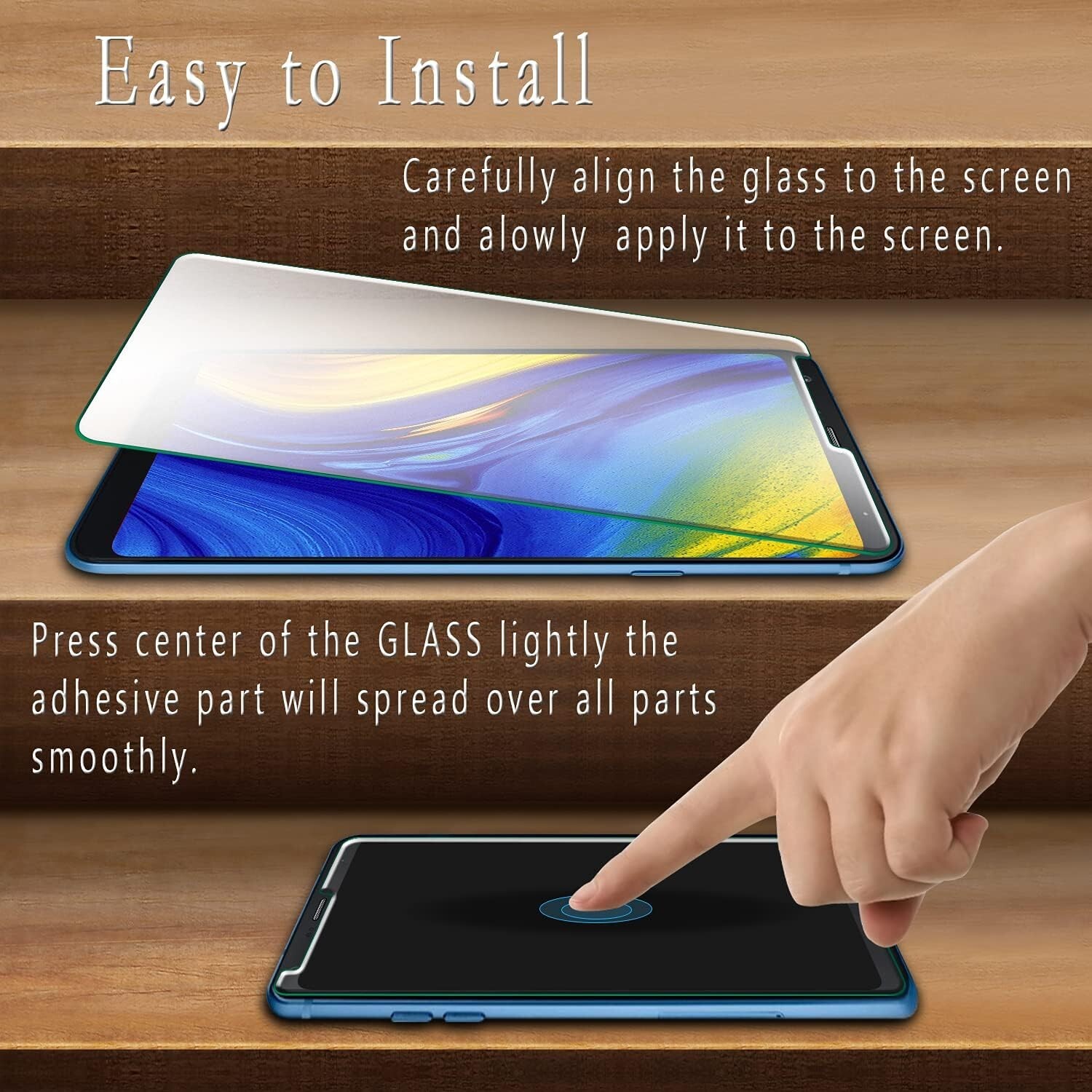 For LG Stylo 4,Stylus 4 Screen Protector Tempered Glass Bubble Free 3 Pack-Clear