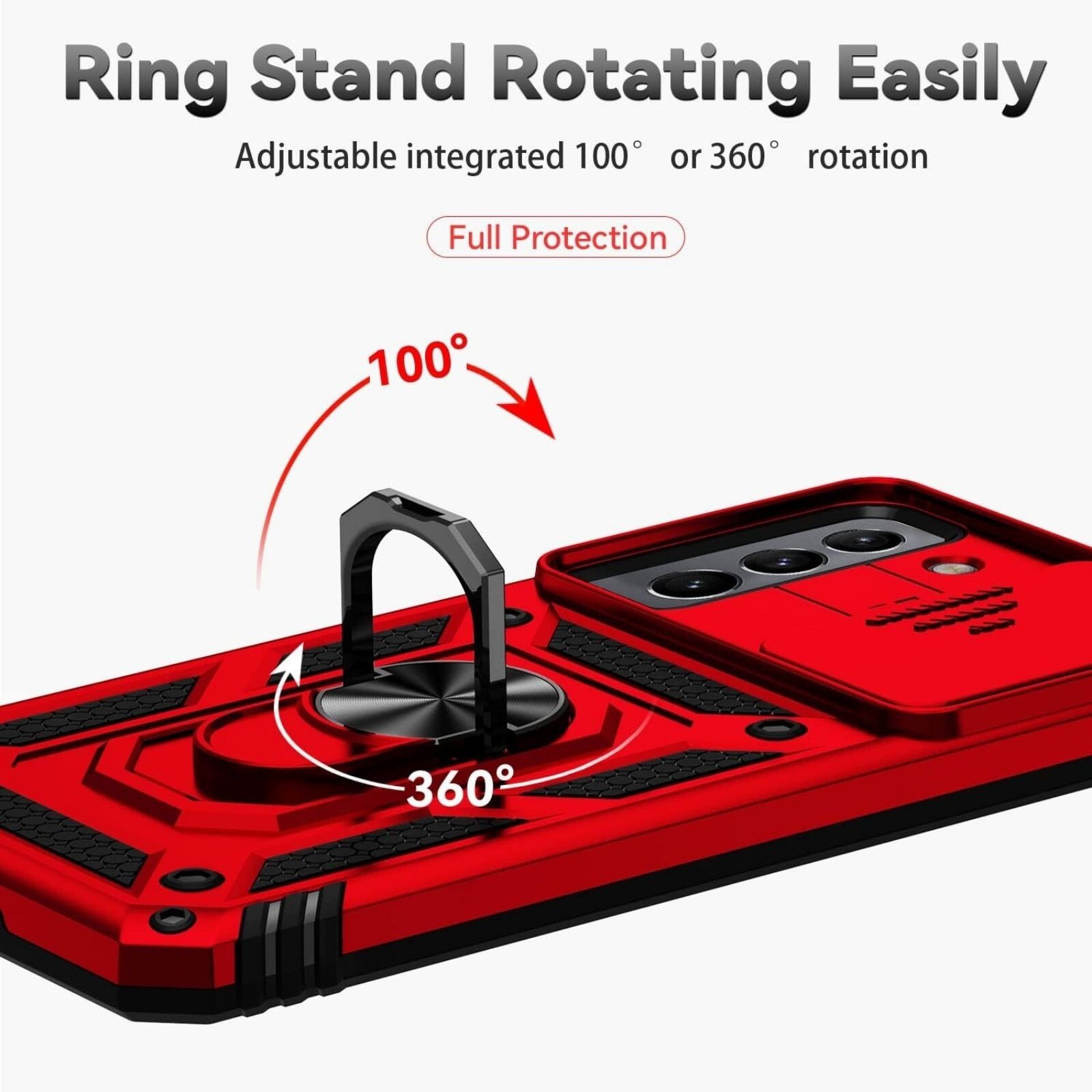 For Samsung Galaxy S22 Case w/Screen Protector & Military Grade Shockproof Cover