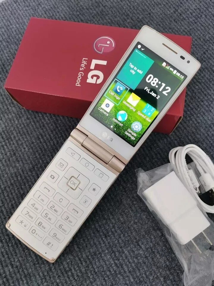 Unlocked LG Wine Smart D486 4G ROM Android Flip GPS Radio Smart Phone