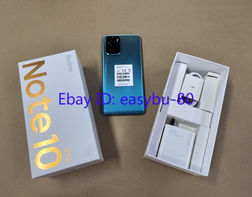 Xiaomi Redmi Note 10 Pro 5G-Dual SIM-64GB -Factory Unlocked-Octa-core-New Sealed