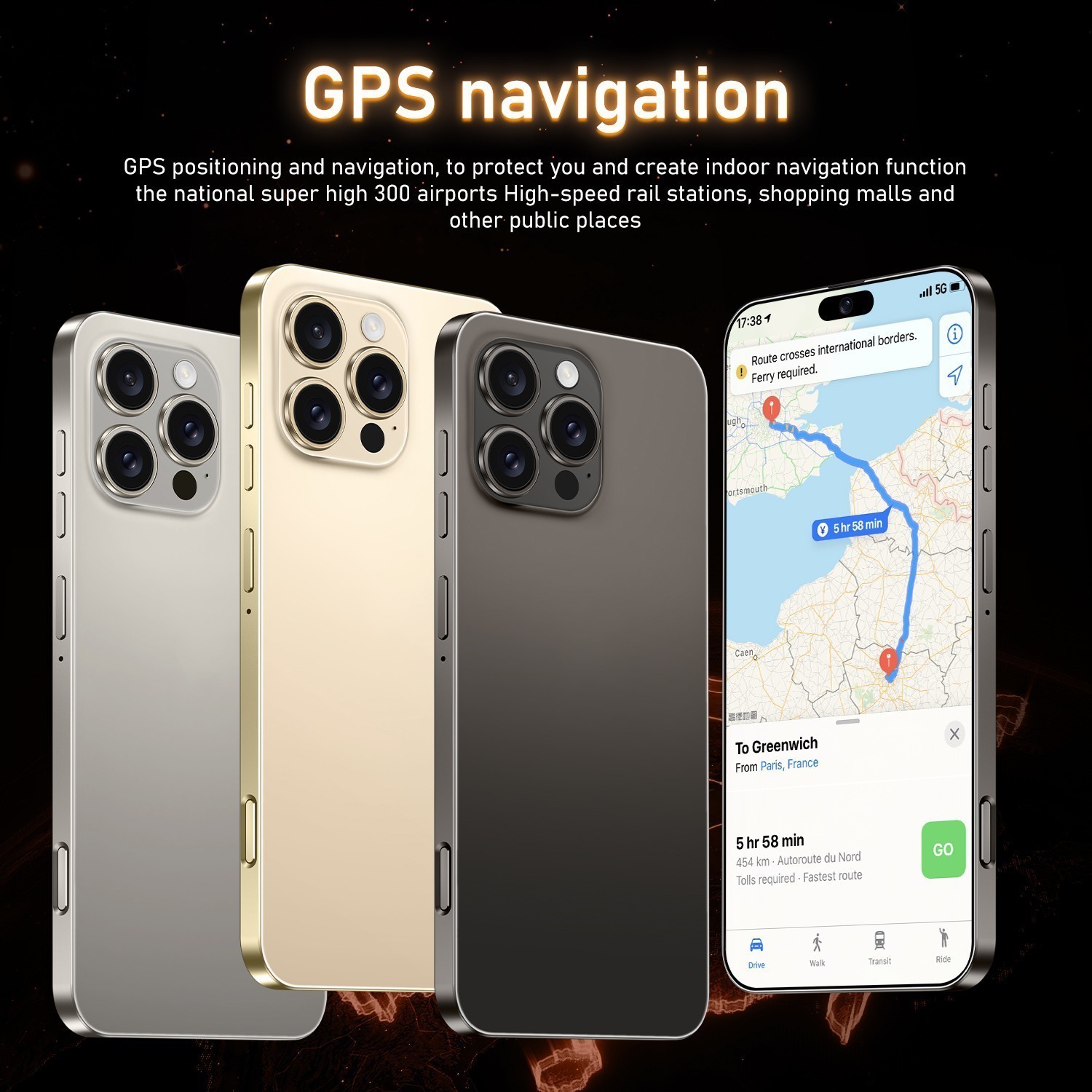 Unlocked G16 Pro Max 5G Cell Phone 128GB Dual SIM Smartphone Android 15
