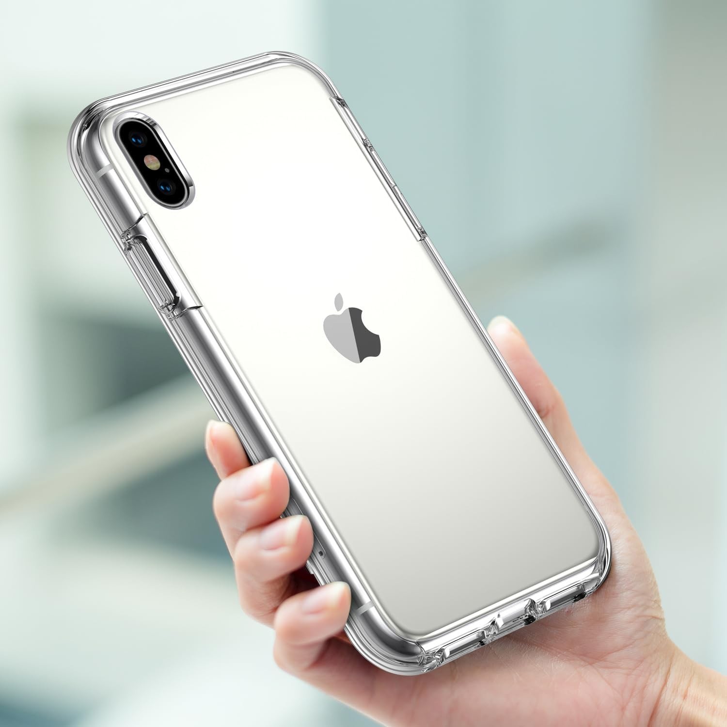 For iPhone X/XS 5.8 Case with Tempered Glass Screen Protector 360 Full Body