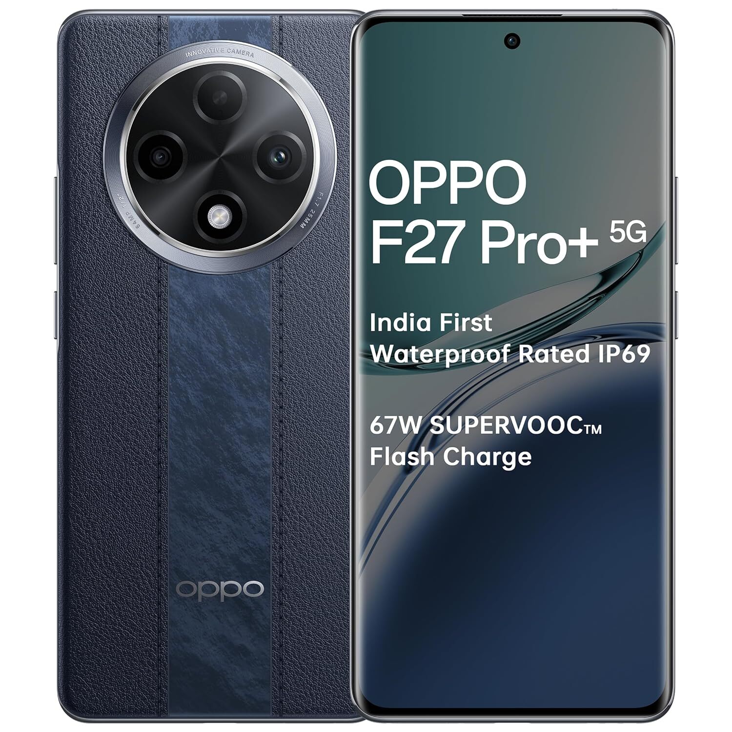 OPPO F27 Pro+ 5G Factory Unlocked-6.7″ FHD+ AMOLED Toughest 3D Curved Display