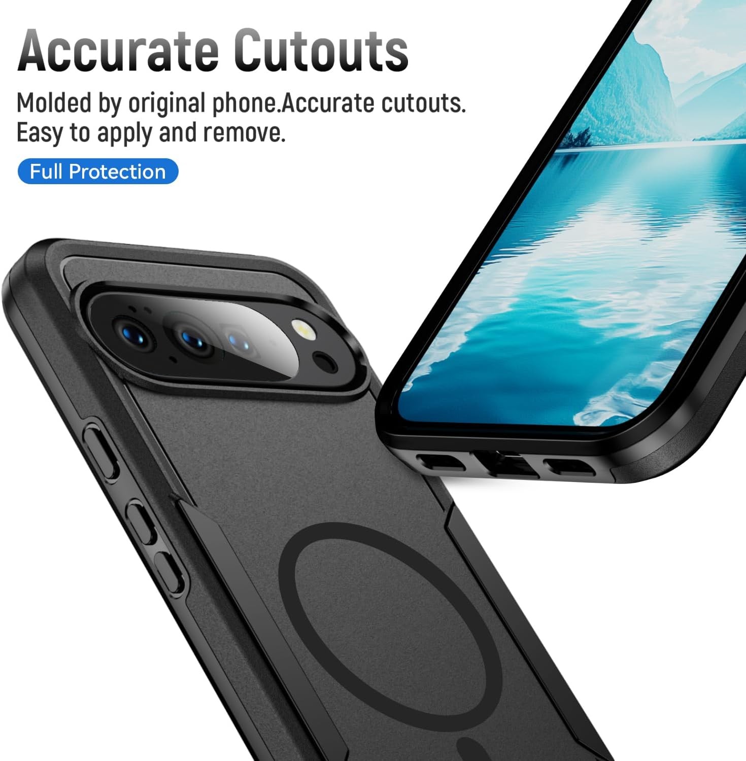 Tough Rugged Shockproof Case for Google Pixel 10 Pro XL, Military Grade Drop