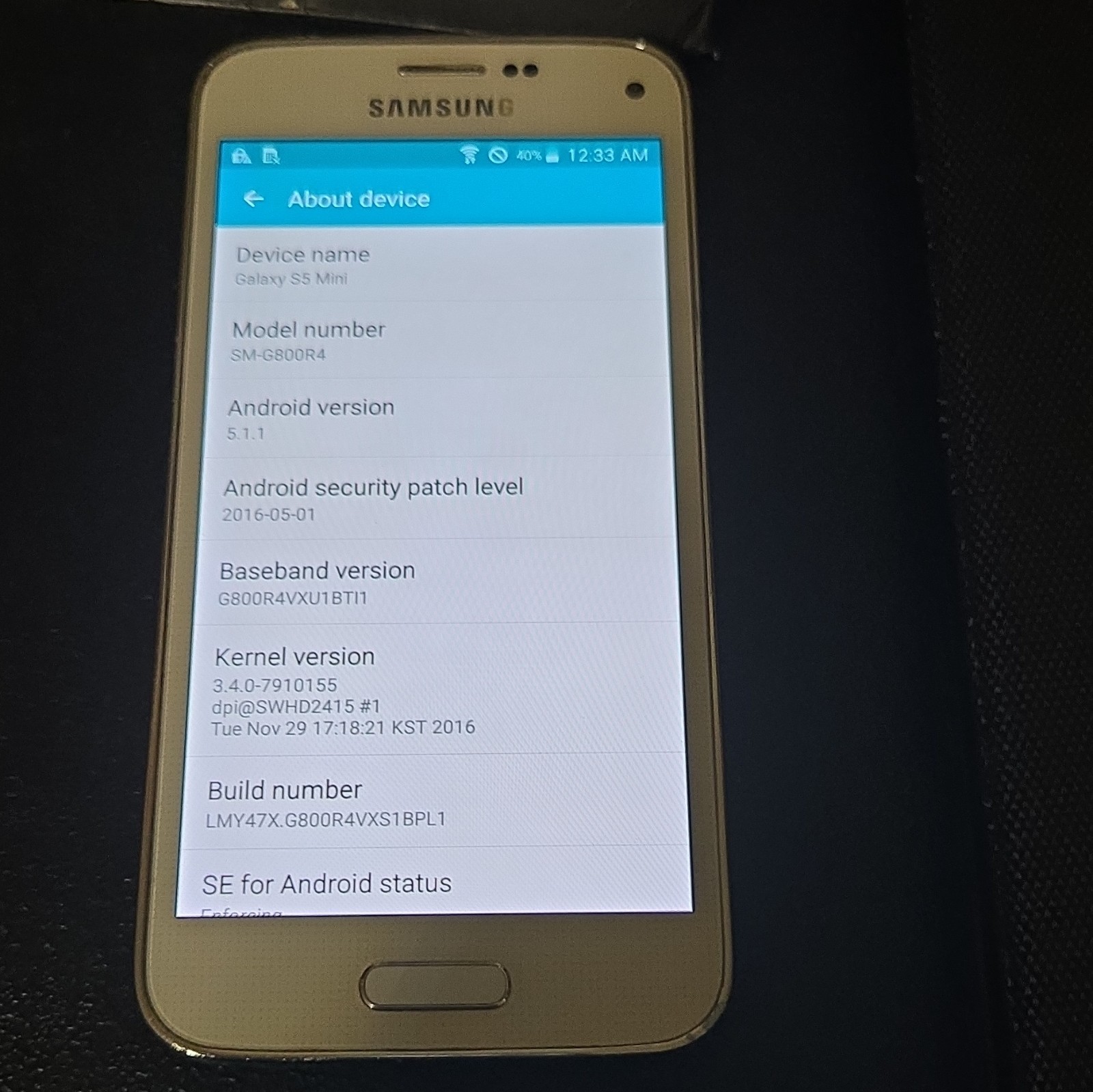 Samsung Galaxy S5 Mini – White – 16GB – US Cellular – Works Great