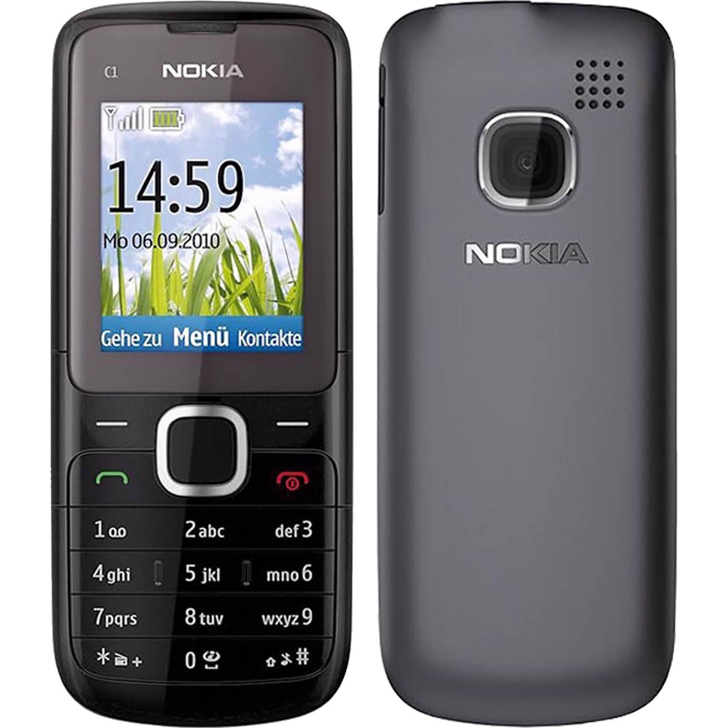 Nokia C1-01 2G GSM Dark Grey 16MB Single-SIM Factory Unlocked GSM NEW