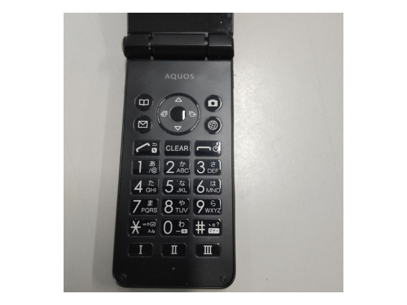 SHARP AQUOS KEITAI BLACK SH-N01 Android Flip Phone SIM Unlocked 601SH JAPAN