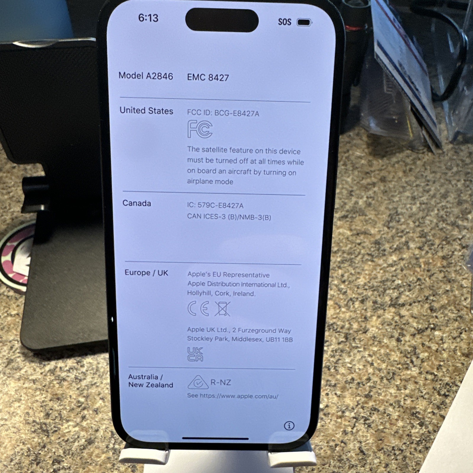 Apple Iphone 15 US Version 256gb, Black – Factory Unlocked IN BOX a2846