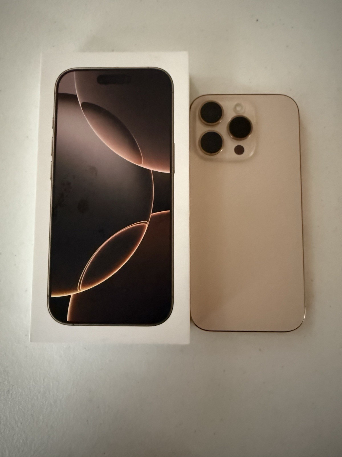 Apple iPhone 16 Pro- 128 GB – Desert Titanium blocked For PARTS ONLY