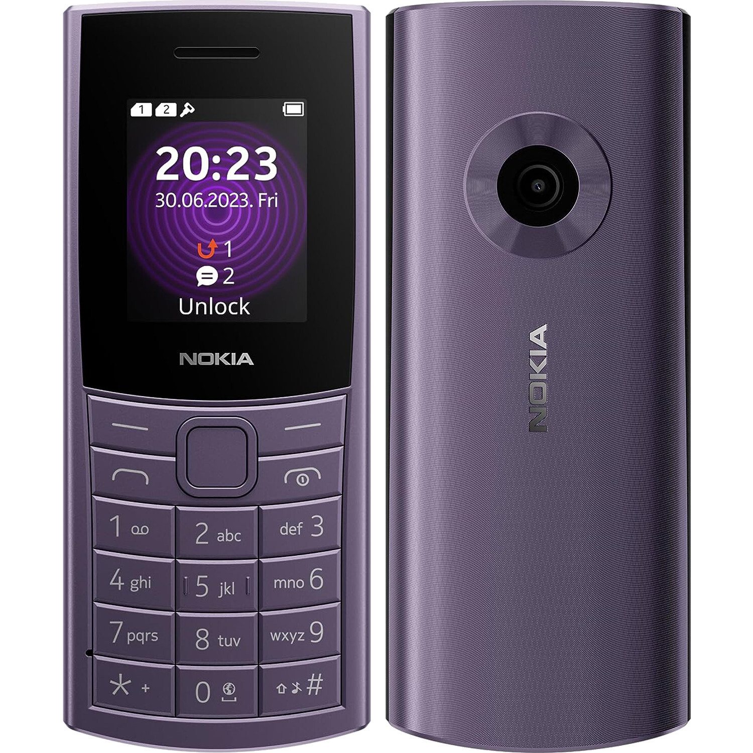 Nokia 110 4G (2023) 4G Arctic Purple 48MB + 128MB Dual-SIM Unlocked GSM NEW