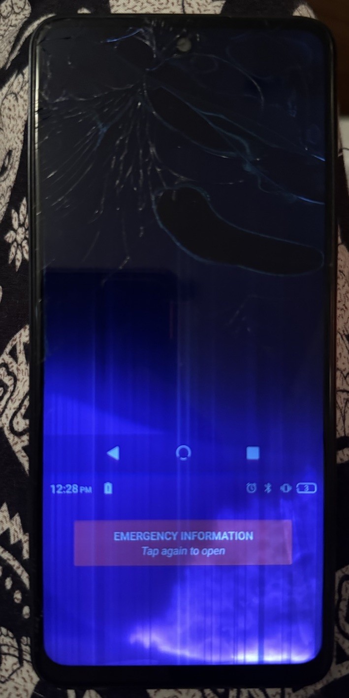Nuu B15 6701L (Unknown) Cell Phone Fast Ship Good Used Cracked Glass Bad LCD