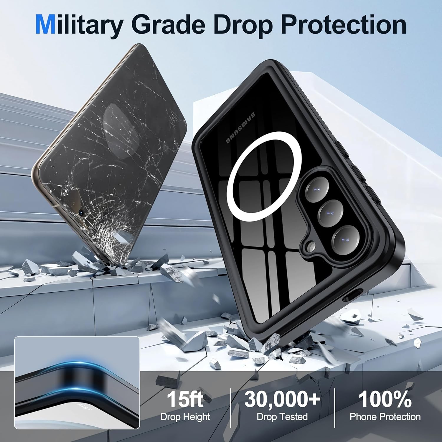 IP68 Waterproof Case for Samsung Galaxy S26 Plus – Shockproof, Full Body Protect