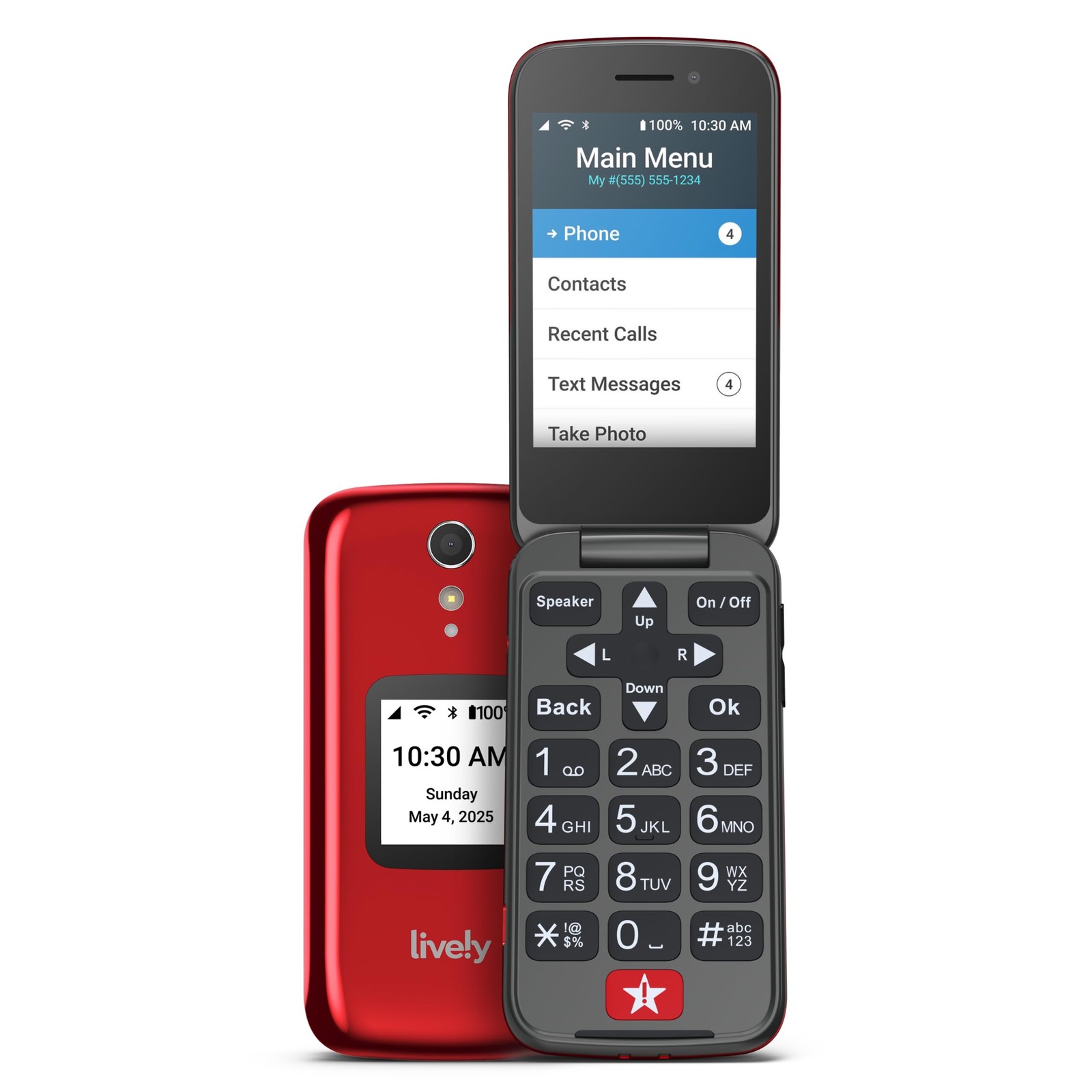 Lively Jitterbug Flip2 – Flip Cell Phone for Seniors – Not Compatible with Ot…