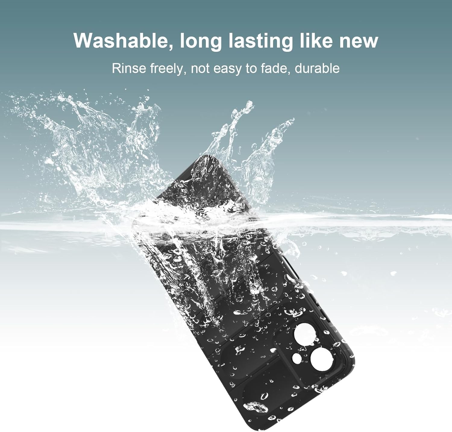 Silicone Case for Samsung Galaxy A06, Shockproof with Anti-Scratch Microfiber Li